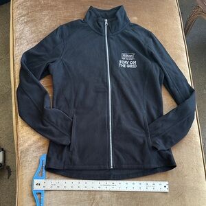 Jogger Active Fleece Zipper Front classic track jacket Detailed Panels 2 pockets